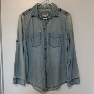 Express Light Blue Denim Shirt